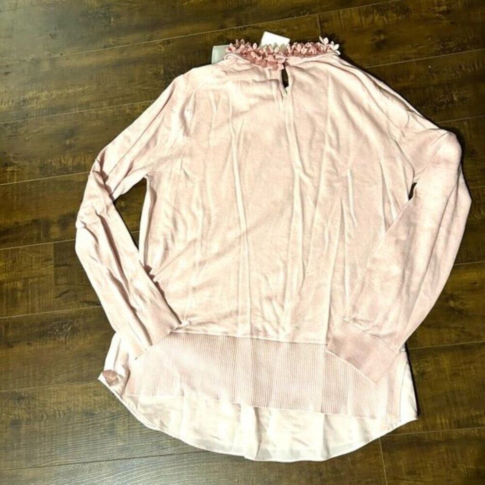 Ted Baker Nansea Floral Collar Sweater Pink Size Medium New with tag - Picture 8 of 12
